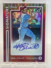 2017 Donruss Signature Series RED #SSMS Mike Schmidt Auto 01/15 Phillies BOOKEND