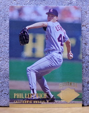 BASEBALL CARD COOL PICTURE ULTRA ROOKIE CALIFORNIA ANGELS PHIL LEFTWICH. rookie card picture