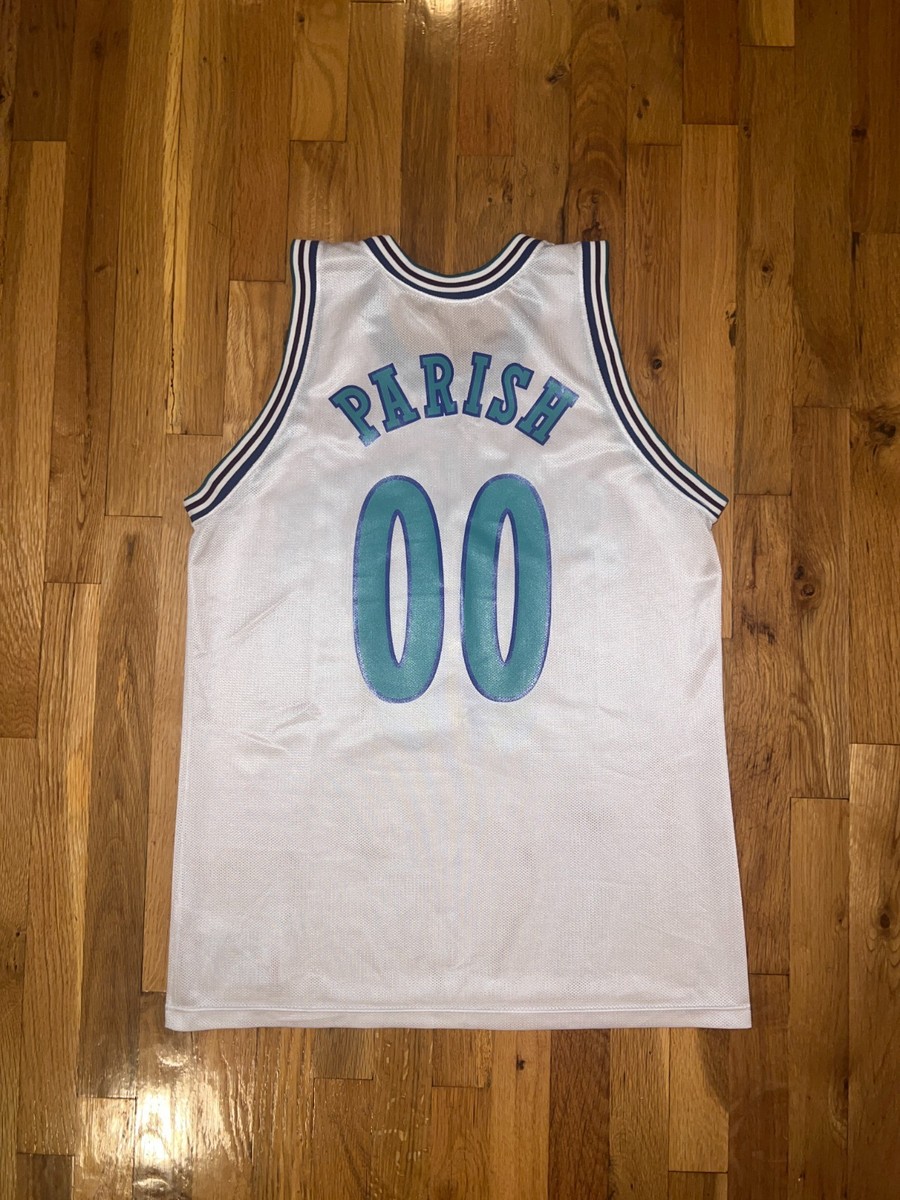 ROBERT PARISH Champion CHARLOTTE HORNETS White Jersey 44 NBA