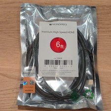 Monoprice High Speed HDMI to HDMI Cable 6 ft Black MPN 15428 
