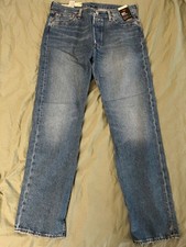 Levi's 501 Straight Leg Jeans in Medium Blue Wash