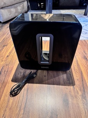 SONOS SUB Subwoofer Wireless Speaker Glossy Black GEN 1 w/ Power Cord TESTED