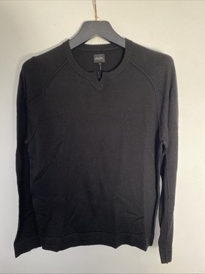 Good Man Brand V-Notch Sweater Merino In Black  Size M NWT