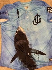 MiLB Jackson Generals Game Used/worn Jaws Jersey Taylor Clarke