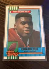 1990 Topps Richmond Webb Rookie Card #316 - Near Mint. rookie card picture