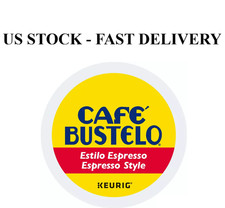 Cafe Bustelo Espresso Style, Dark Roast Coffee, Keurig K Cup Pods 96CT