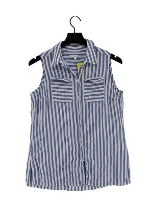 Foxcroft Damen Bluse UK 6 Blau 100% Lyocell Modal Basic