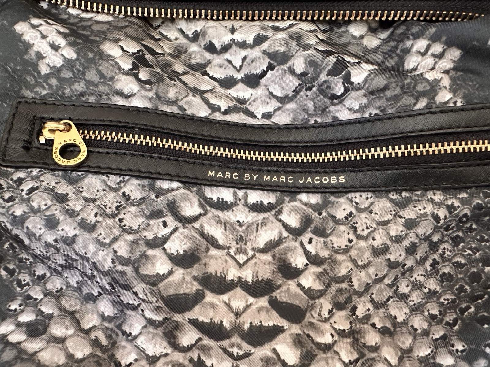 Marc by Marc Jacobs Turnlock Black Python Snake E… - image 13