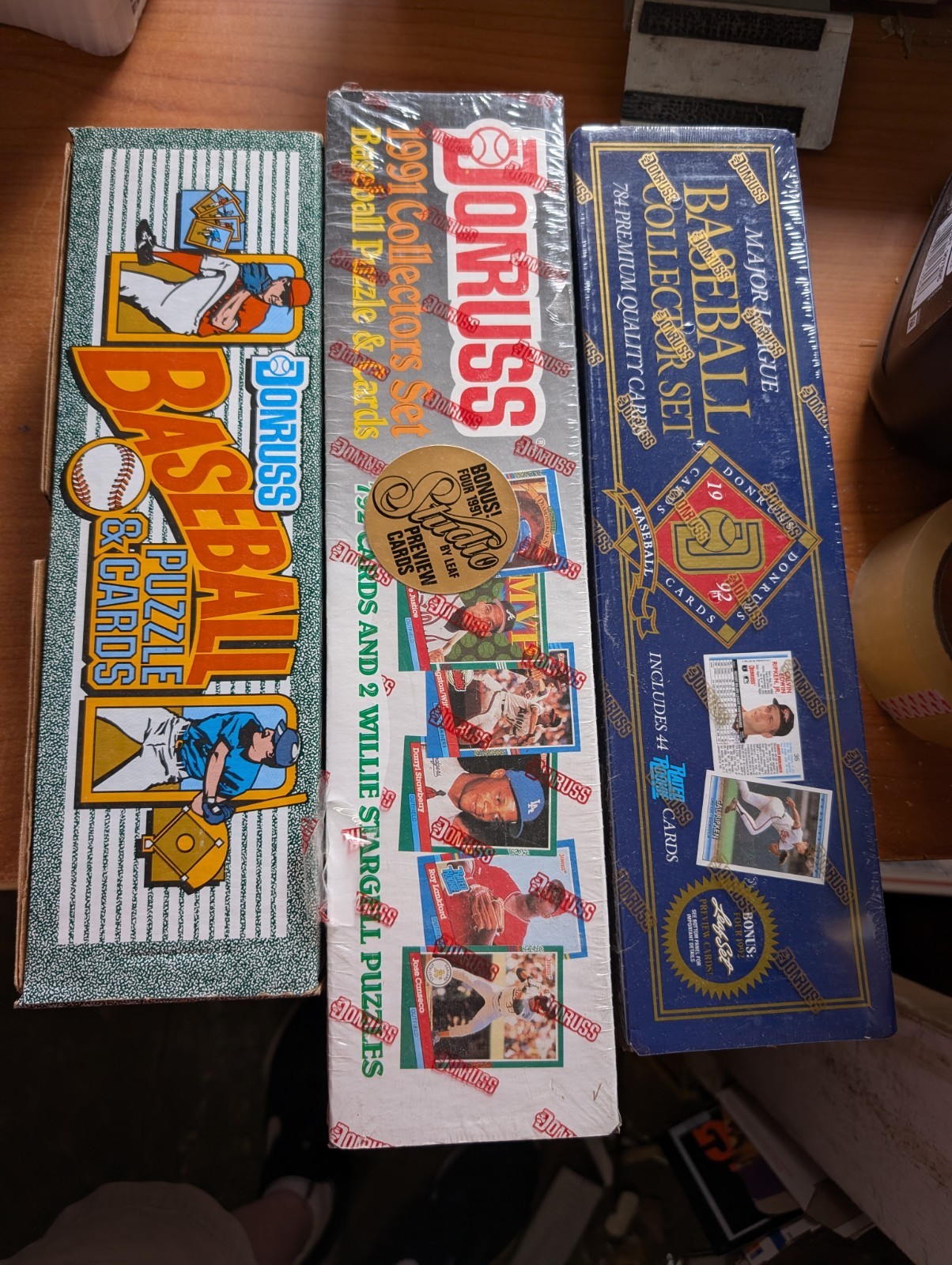 1990 1991 1992 DONRUSS Baseball Factory Sealed Complete Set LOT Mint Sets Nice!