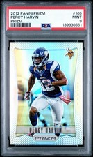 2012 Panini Prizm Silver Prizm Percy Harvin #109 PSA 9 Minnesota Vikings