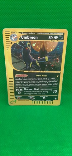 carta pokemon rara. Umbreon H29 H32 Serie Pokemon Promo Black Star.anno 2002.