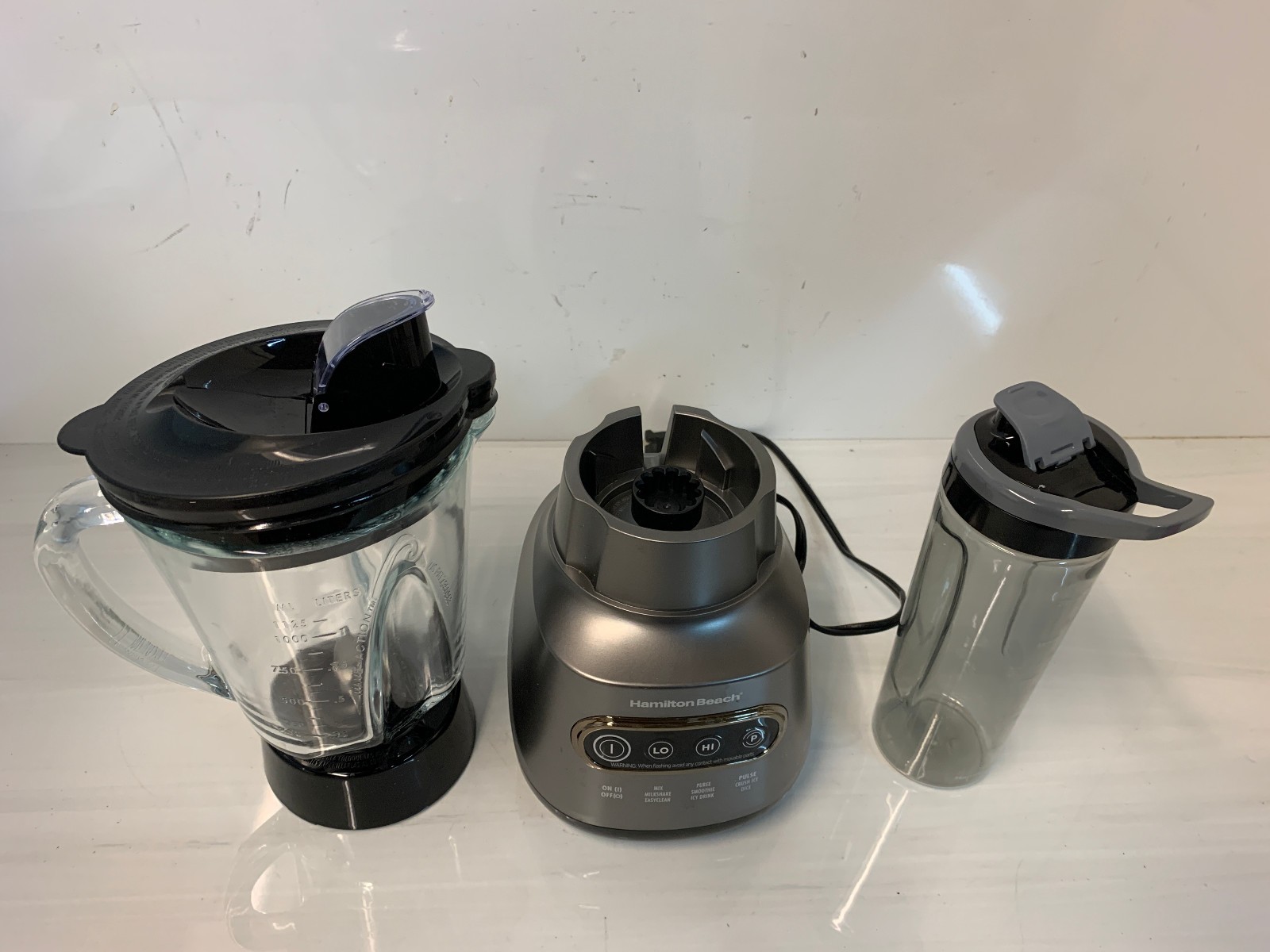 Hamilton Beach 58181J Power Elite Blender with 40oz Glass Jar & Travel Cup (Mint