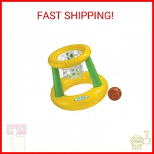 Intex - Floating Hoops 3, Incl Inflatable Pool Hoop and Basketball