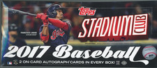 2017 Topps Stadium Club Baseball Sealed Hobby Box