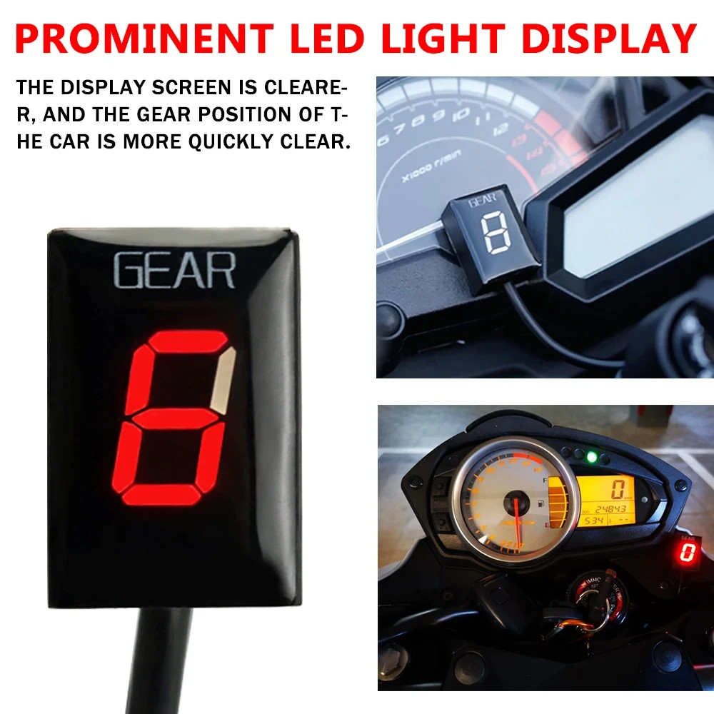 Contamarce LED Kawasaki Moto Indicatore di Marcia Velocità Display Vari Colori - Miniatura 6