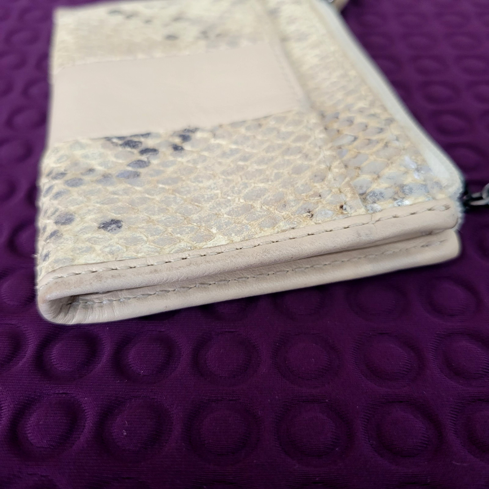 Coach Julia Embossed Python Leather Coin Purse Mi… - image 9