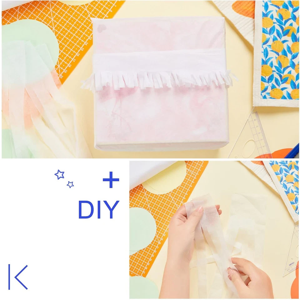 Papel de seda blanco 15" x 20" embalaje envoltura amortiguación vacío caja relleno 17 GSM Foto 4 de 4