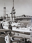 Vintage Historical Photograph 1930 Car & Naval Ship Dock  Printed by Alex Blendl — photo 5