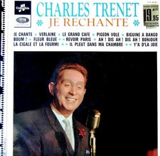 CHARLES TRENET -  Columbia ‎– CTX 40295 -  " Je Rechante " - LP 33t