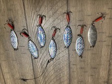 Lot Of 7 Vintage Mepps Spoon Size 2 Fishing Lure Pike Bass Walleye Panfish
