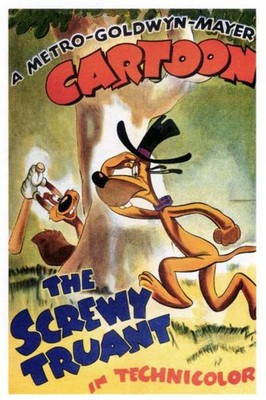 Historic The Screwy Truant 1945 Movie Advertising Postcard