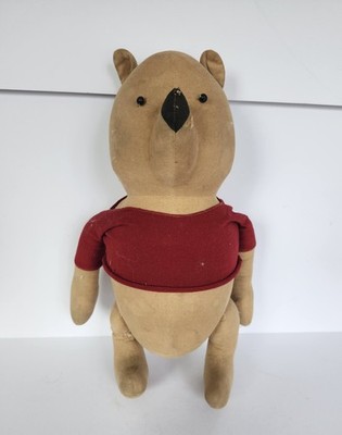 Vintage 50s AGNES BRUSH Stuffed Toy Pooh From Winnie the Pooh Disney - AS IS