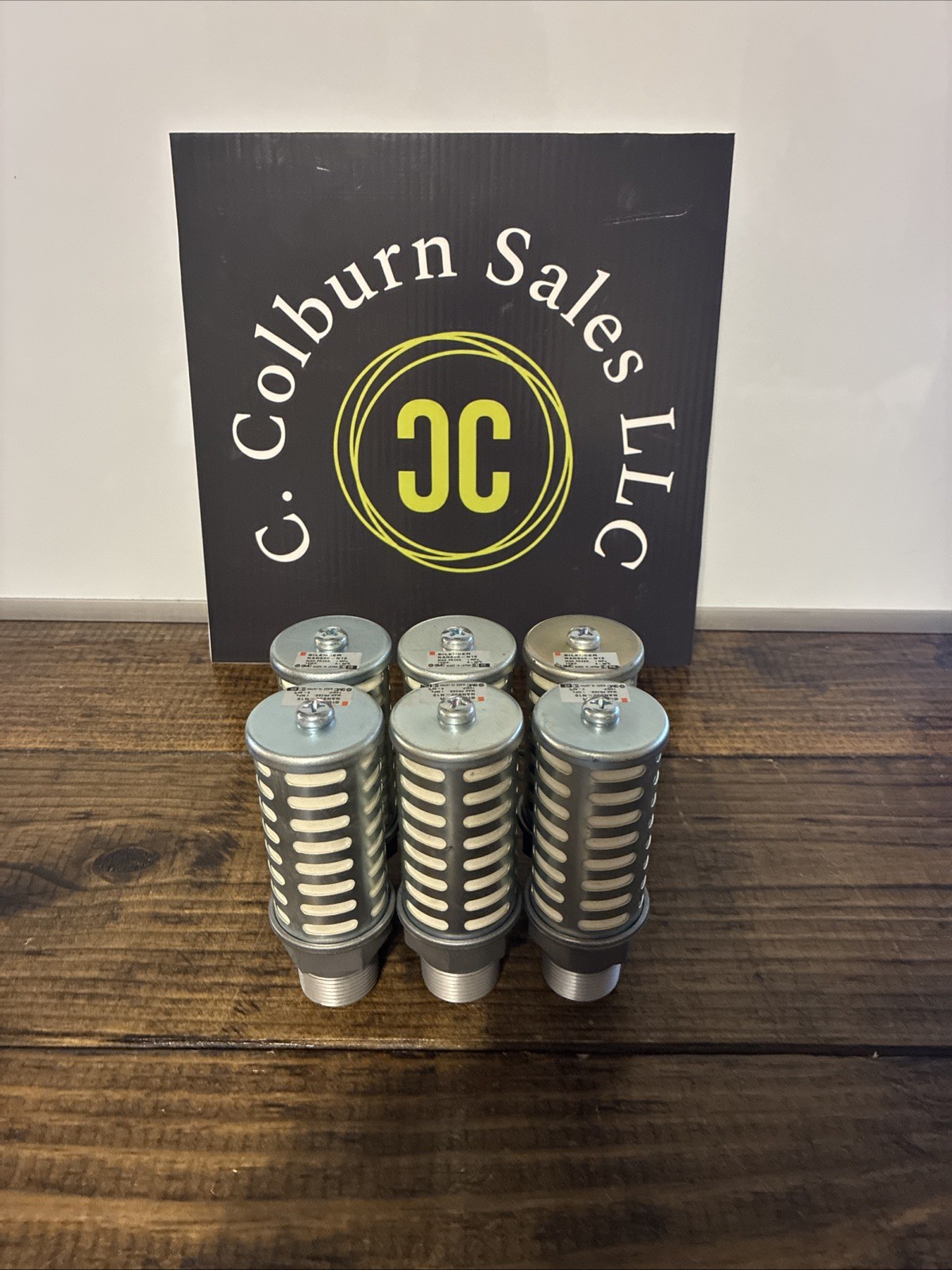 SMC PNEUMATIC SILENCER PORT MALE THREAD *LOT OF 6* NAN600-N10