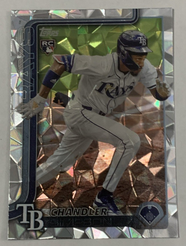 2025 Topps Update Diamante Foil Rookie Chandler Simpson Tampa Bay Rays US 277