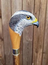 wooden walking stick hand carved bird wooden walking cane