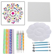 20 szt. Mandala Narzędzia do kropek Zestaw Art Rock Dot Szablon Taca Malarstwo Acce SG