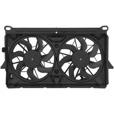 Radiator Condenser Cooling Fan Assembly For 2007-2014 Cadillac Escalade ESV