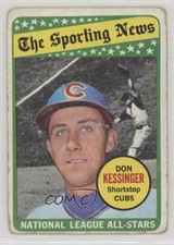 1969 Topps The Sporting News All Star Selection Don Kessinger Bob Bailey 9eh