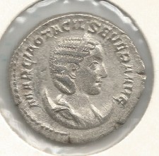 Roman Empire Base AR Antoninianus Otacilia Severa wf Philip I 244-249 Concordia