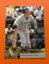 2009 Upper Deck Jim Thome Gold Parallel #/99 Tough Card of The Thomenator Legend