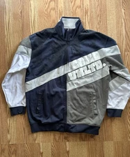 Ecko Unltd Jacket Mens XL Navy blue Rhino Full Zip Track Rap Hip Hop