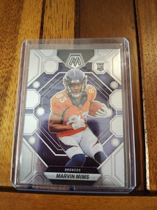 Marvin Mims 2023 Panini Mosaic CARD#346 Denver Broncos Silver Mosaic Rookie