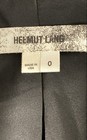 Helmut Lang Women's Dark Navy Draped Open Front Viscose Blazer Size 0 — photo 3