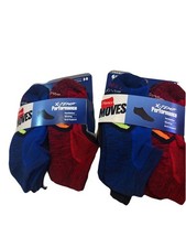 Two Packs of Hanes X temp Performance Boys No Show socks Size 3-9