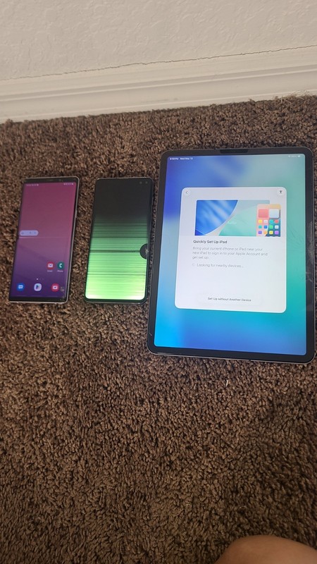 apple iPad Pro 2018 Mixed Lot Samsung Galaxy Note9, Galaxy S10+,   with Stylus 