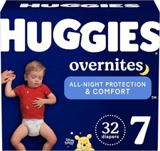 Huggies Overnites Nighttime Baby Diapers - Size 7 - 32ct 41 lbs 
