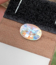 Natural Rainbow Moonstone Oval Faceted Loose Gemstone For Sale - 3.45ct