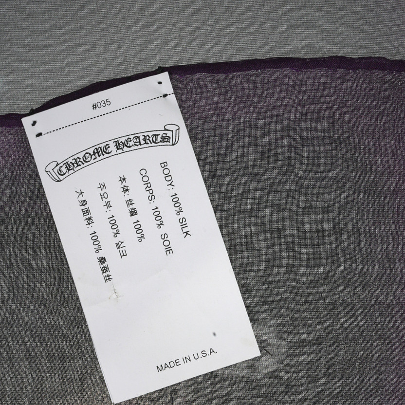 Chrome Hearts 2010 Pity Saladino Silk Scarf XL - Authentic thumbnail 2