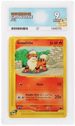 Growlithe graded ACE 9 for sale on eBay