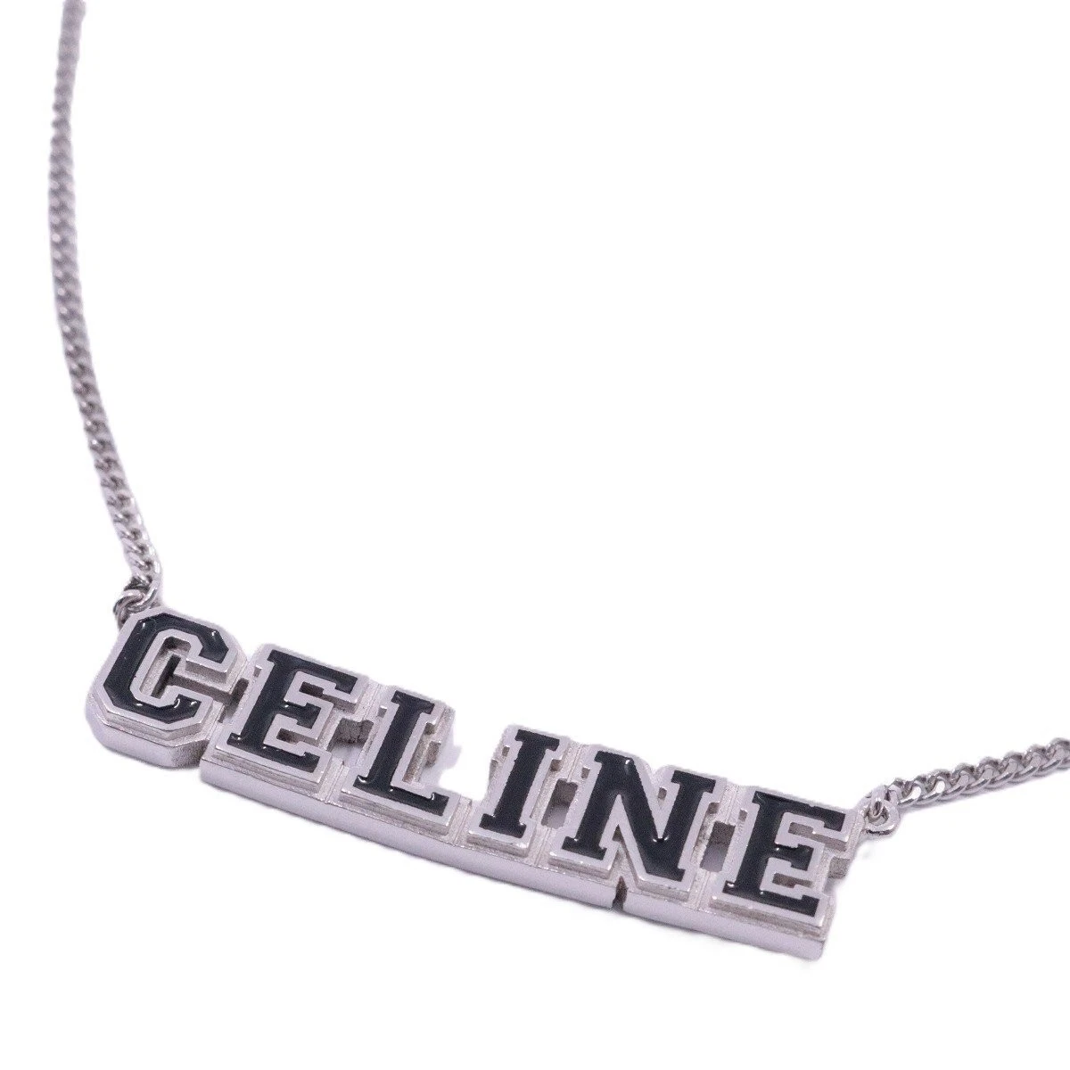 Collana CELINE logo universitario argento 925