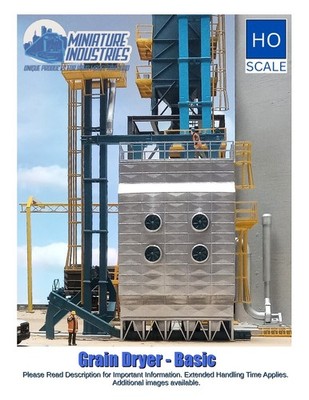 HO Scale Grain Dryer Basic Kit for Grain Elevator Structures 1:87 
