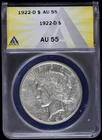 1922-D $1 Peace Silver Dollar ANACS AU 55