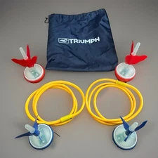 Triumph Sports Backyard Darts Lawn Game LED Lawn Yard Dart Toy Lights Rings Set