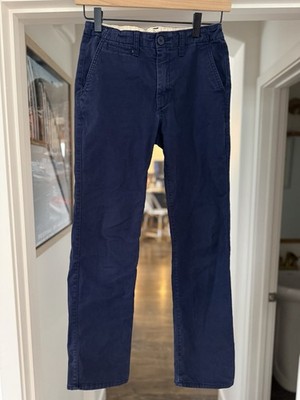 Gap Kids Boy Navy Flat Front Chino Pants Size 12 Regular