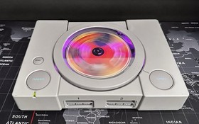 PLAYSTATION 1 PS1-CUSTOM CLEAR WINDOW LID!