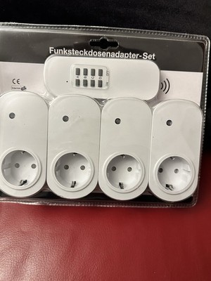Funksteckdosenadapter Set von Intertek 4-fach Neu